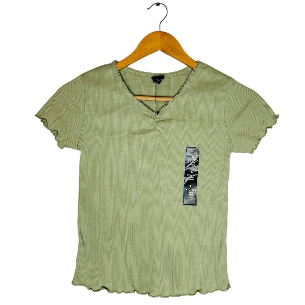 New Art Class Girl’s Olive Color Top Size L (10/12)